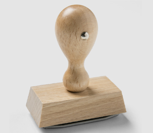 Holzstempel, 6,0 x 3,0 cm